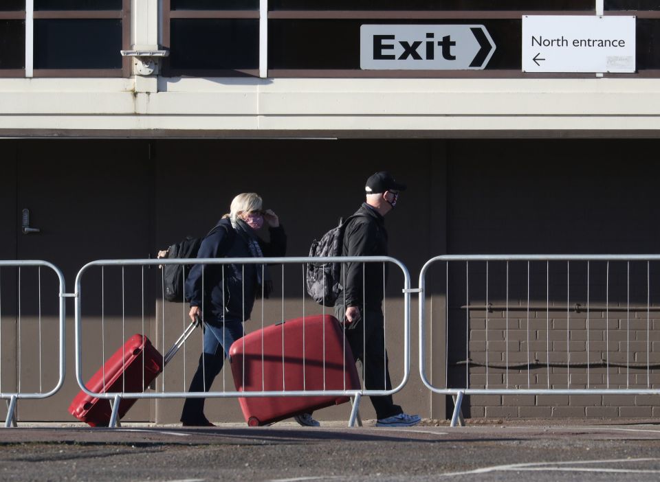 Guests emerged this morning from the hotel after completing their 10 days quarantine