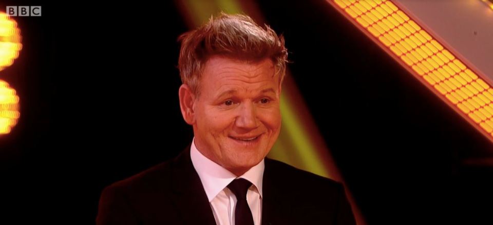 Gordon Ramsay showed off his cheeky side last night