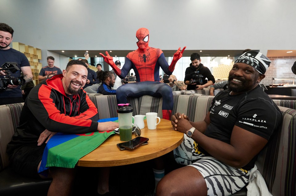 Joseph Parker, Spider-Man and Derek Chisora