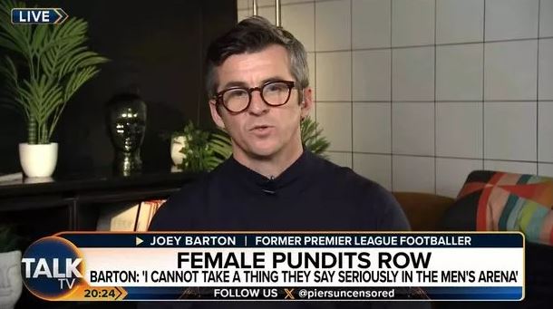 Joey Barton is in trouble again for slamming female football pundits