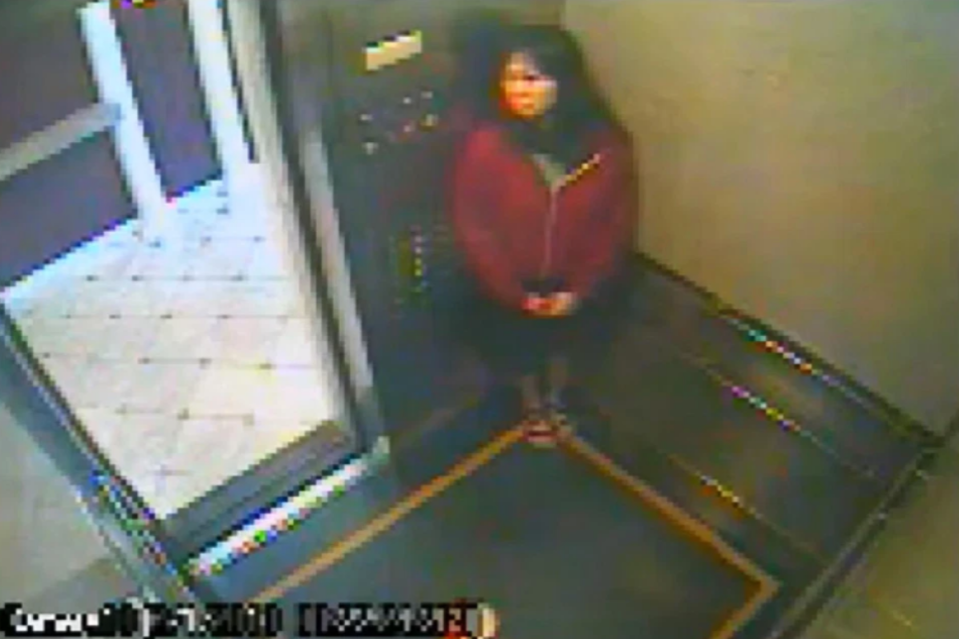 Elisa Lam appeared to be hiding in the corner of the lift