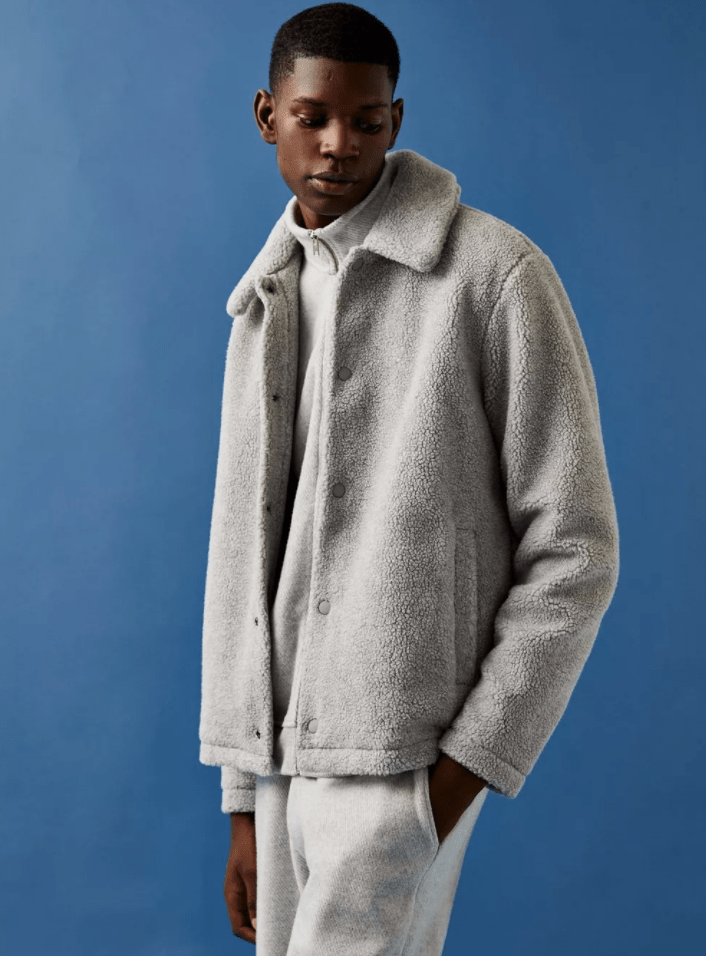 This snug grey coat has been reduced by a whopping 79%