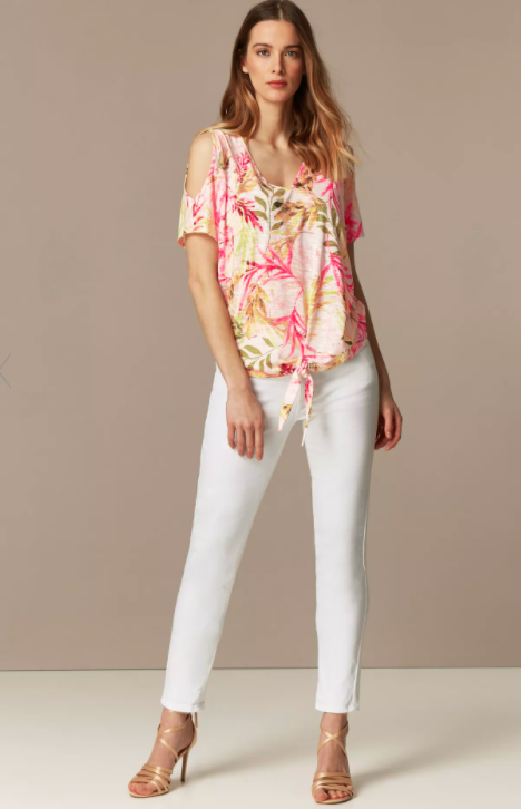 You could put this tropical print top, which has 71% off, away for the warmer summer months