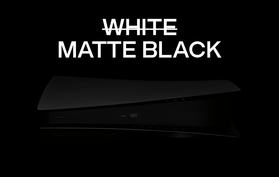 Gone is the old white design – say hello to a matte black PlayStation 5