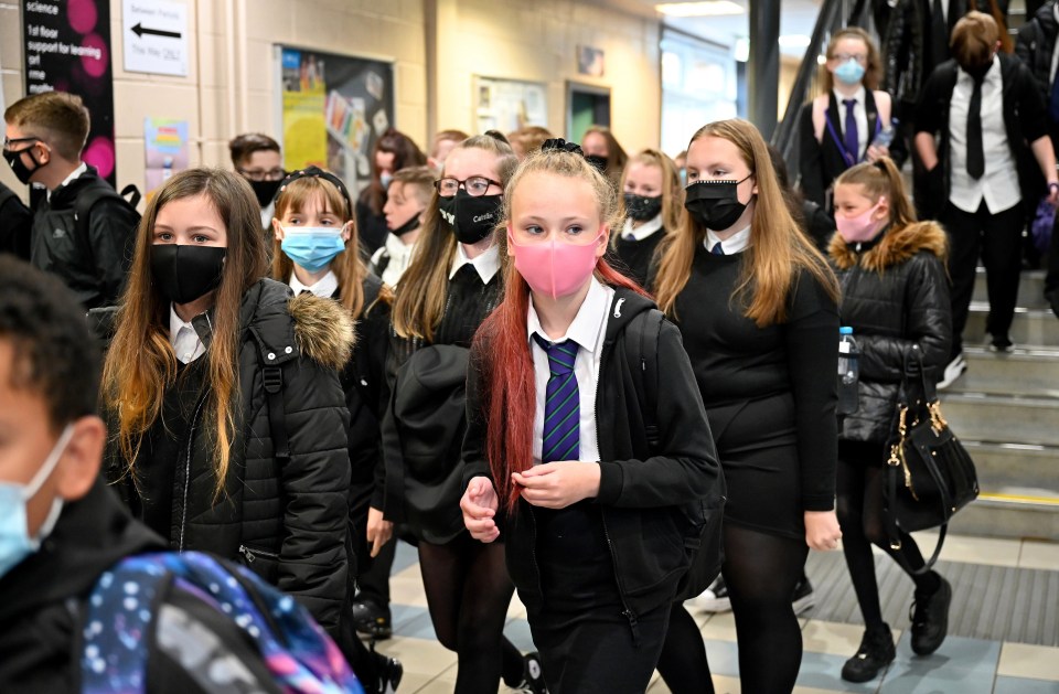 Face masks and Covid tests will not be compulsory in secondary schools when kids return on March 8