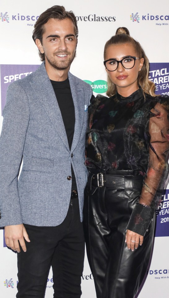 Sammy with Dani at a party for glasses-wearers in London in 2019