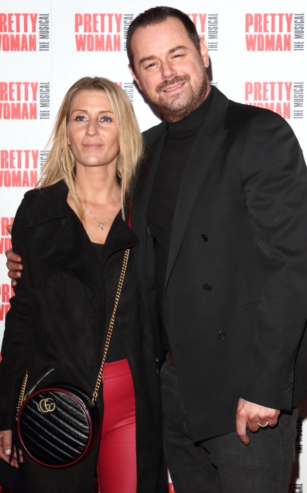 Danny was also at the romantic Pretty Women musical with wife Joanne