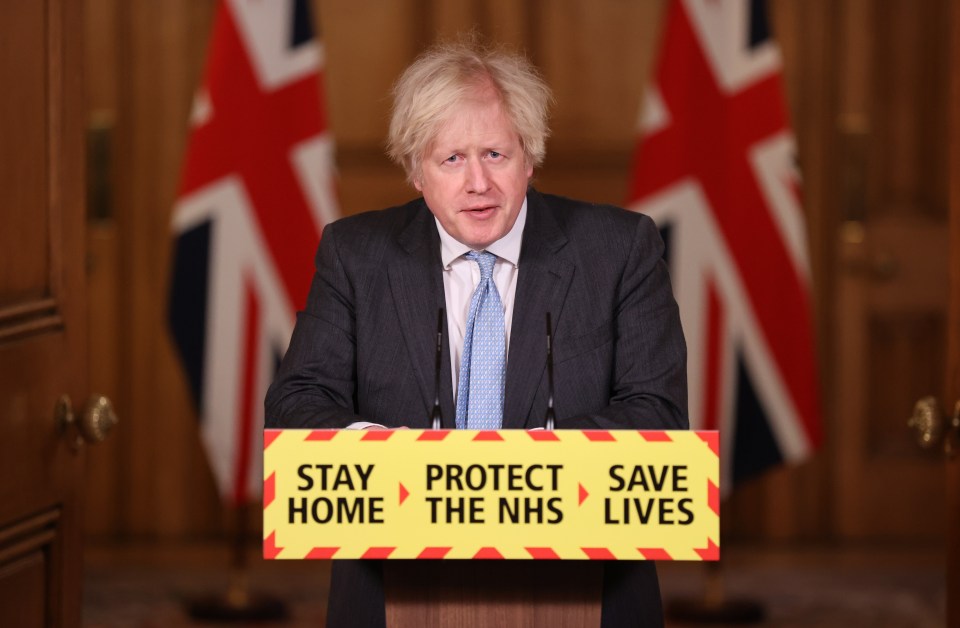 Boris Johnson spoke at Downing Street to give the British public an update on the Covid pandemic