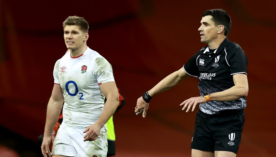 A dubious try was awarded by referee Pascal Gauzere during England's defeat to Wales