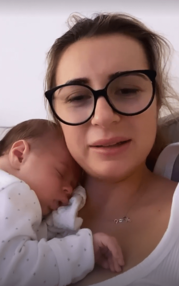 Dani admitted that her newborn son is 'acting weird'