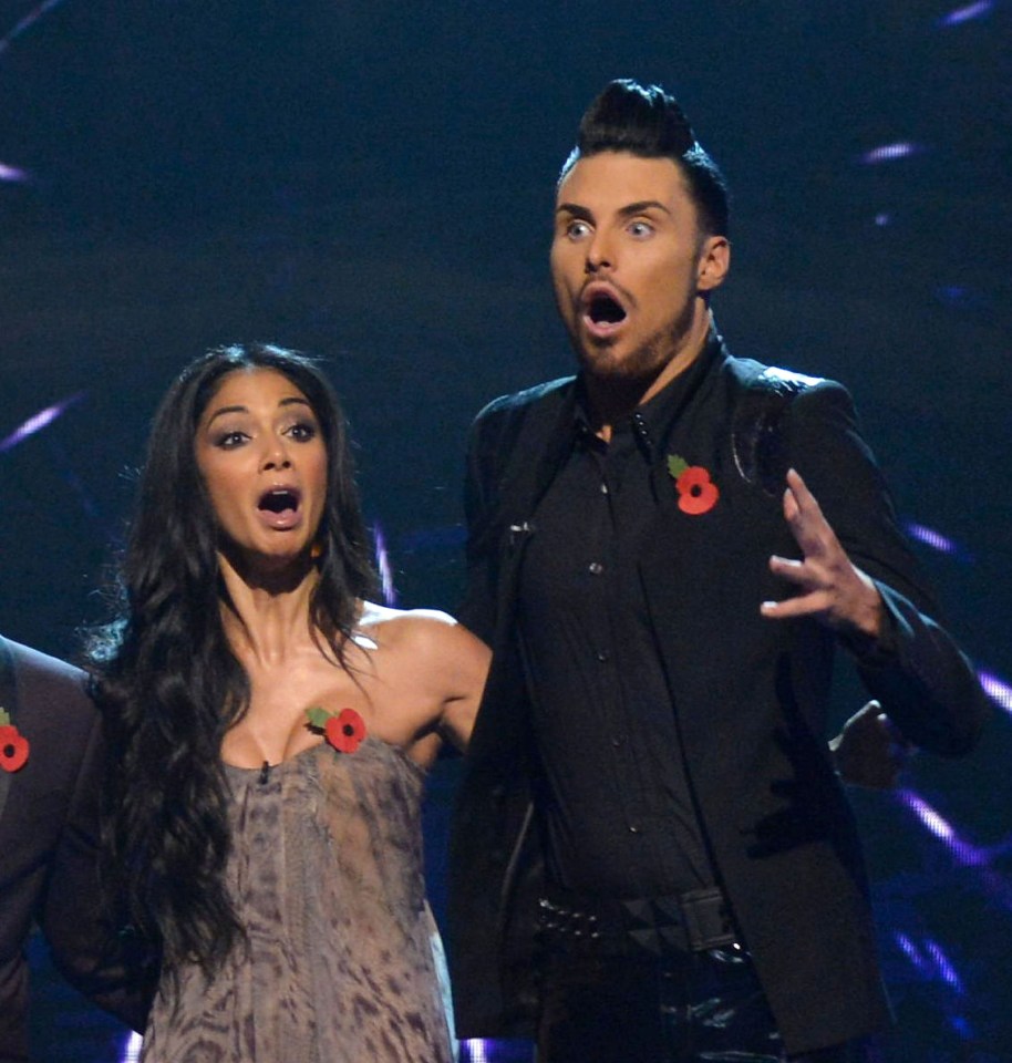 Rylan as an X Factor hopeful with mentor Nicole Scherzinger