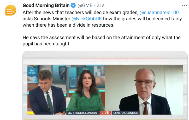 GMG grilled Nick Gibb about grades for this summer