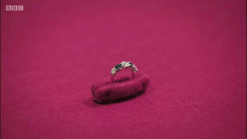 The team of experts restored the ring which the couple lost in their driveway