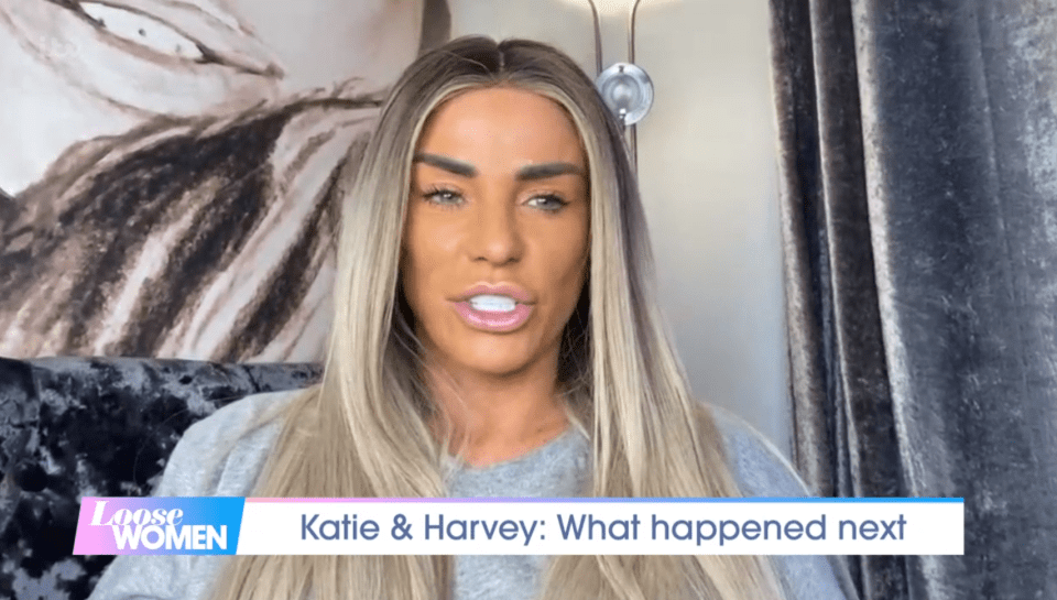 Katie revealed that Harvey has lost weight on today's Loose Women