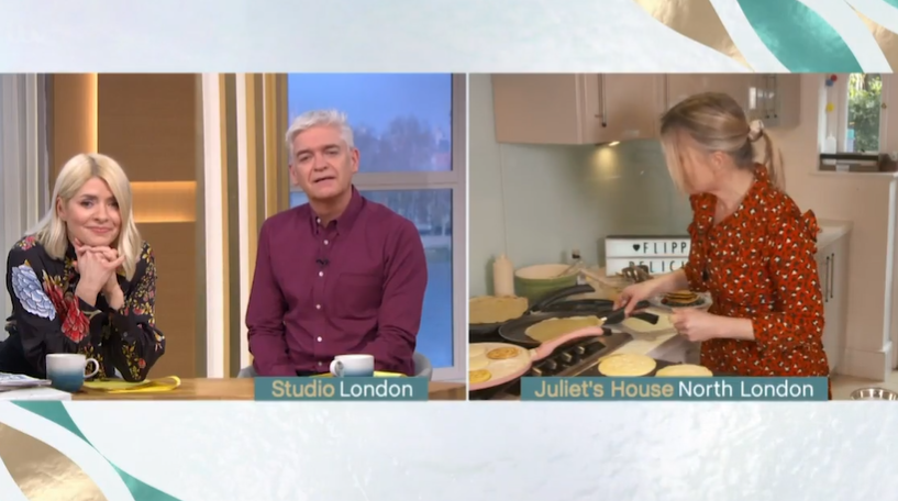 Phillip Schofield pulled a face at the phrasing