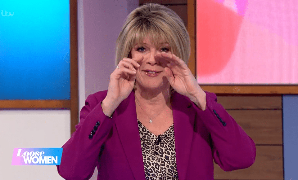 Ruth had to wipe away tears on today’s Loose Women