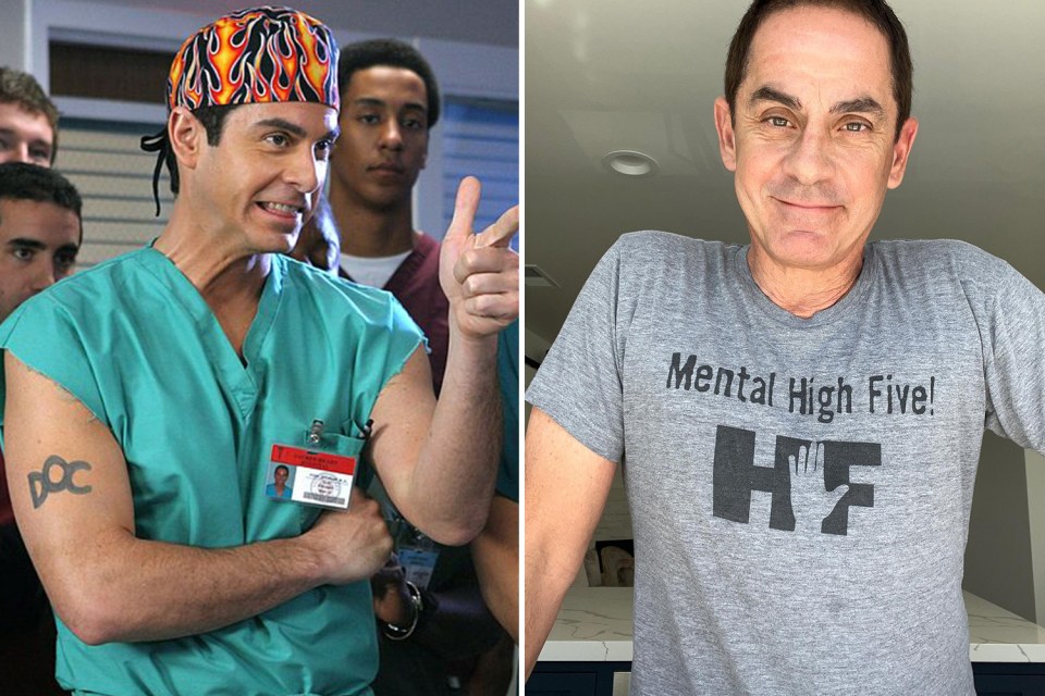 Maschio starred as 'The Todd' during his stint in the limelight on Scrubs