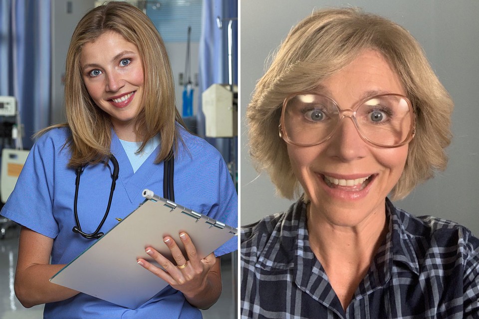 Sarah Chalke looked unrecognisable in the TV show Firefly Lane