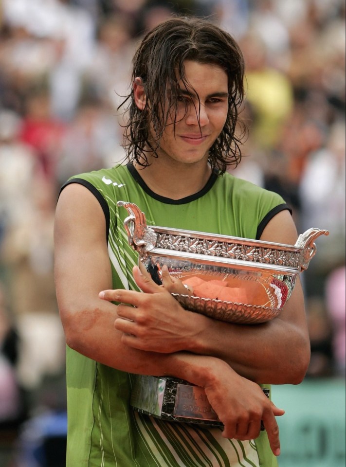 Rafael Nadal went all the way at his maiden French Open and now has 13 of them, winning 100 of 102 matches at Roland Garros