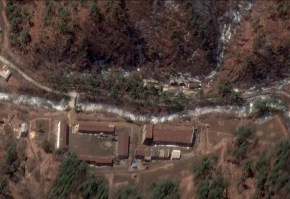 Satellite images show an arial view of the top-secret facility in the North Pyongan Province