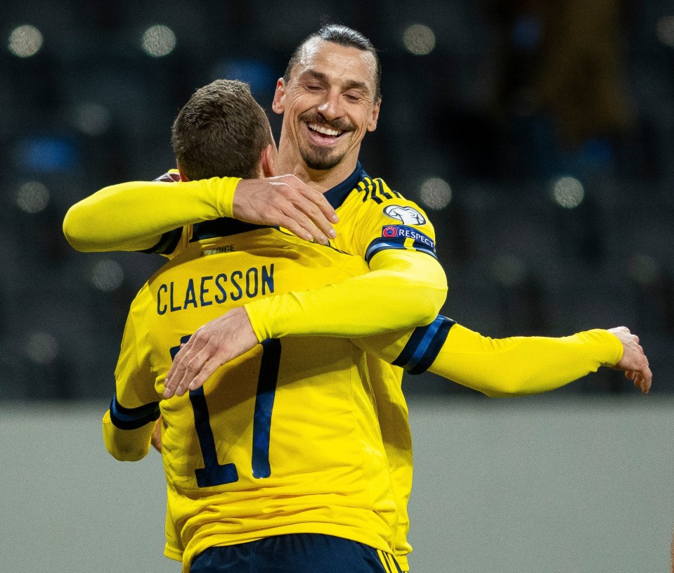 Zlatan Ibrahimovic grabbed an assist for Sweden in their win over Georgia