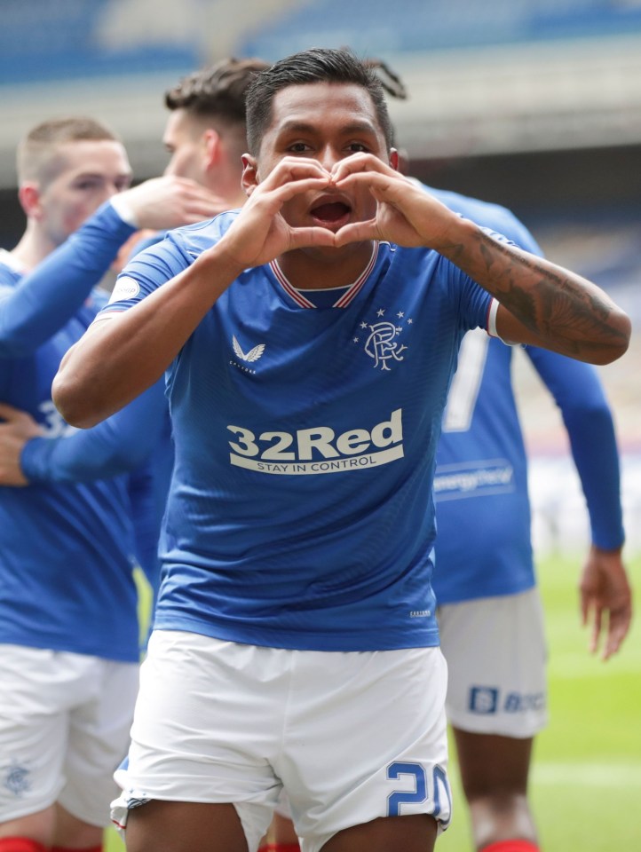 Alfredo Morelos netted another goal of a prolific season