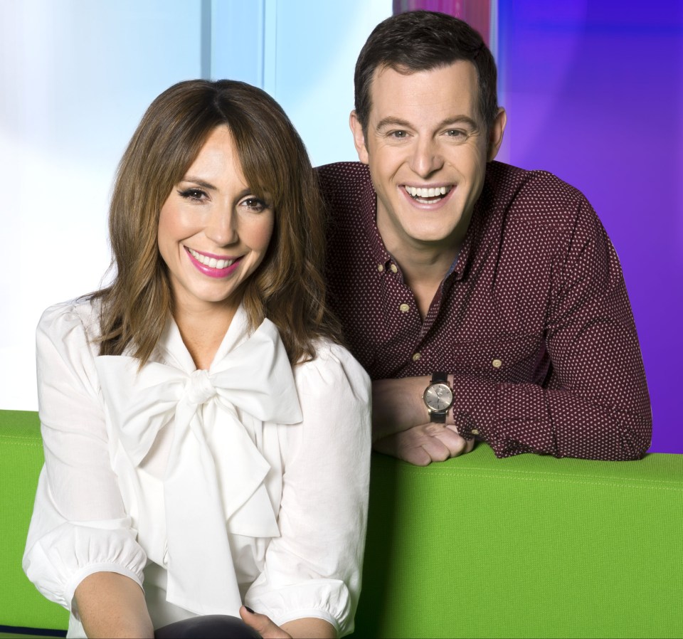 Alex, seen here with co-star Matt Baker, has presented The One Show since 2010