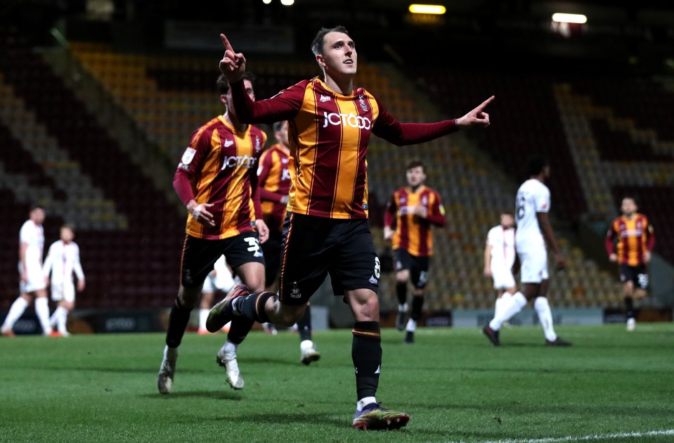 Callum Cooke and Bradford City are flying high in League Two