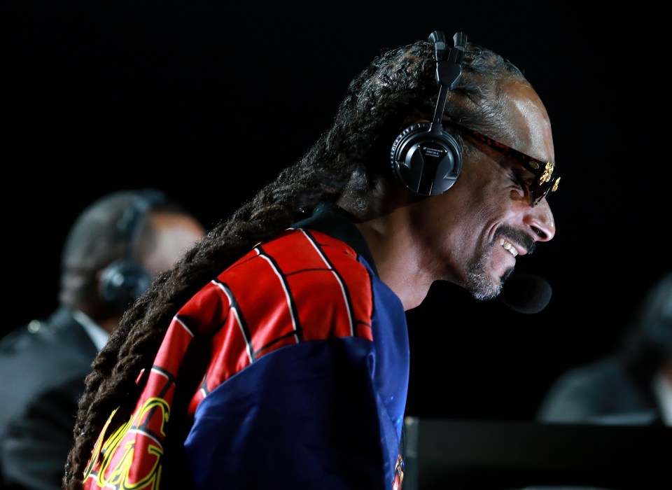 Rapper Snoop Dogg commentated for Triller