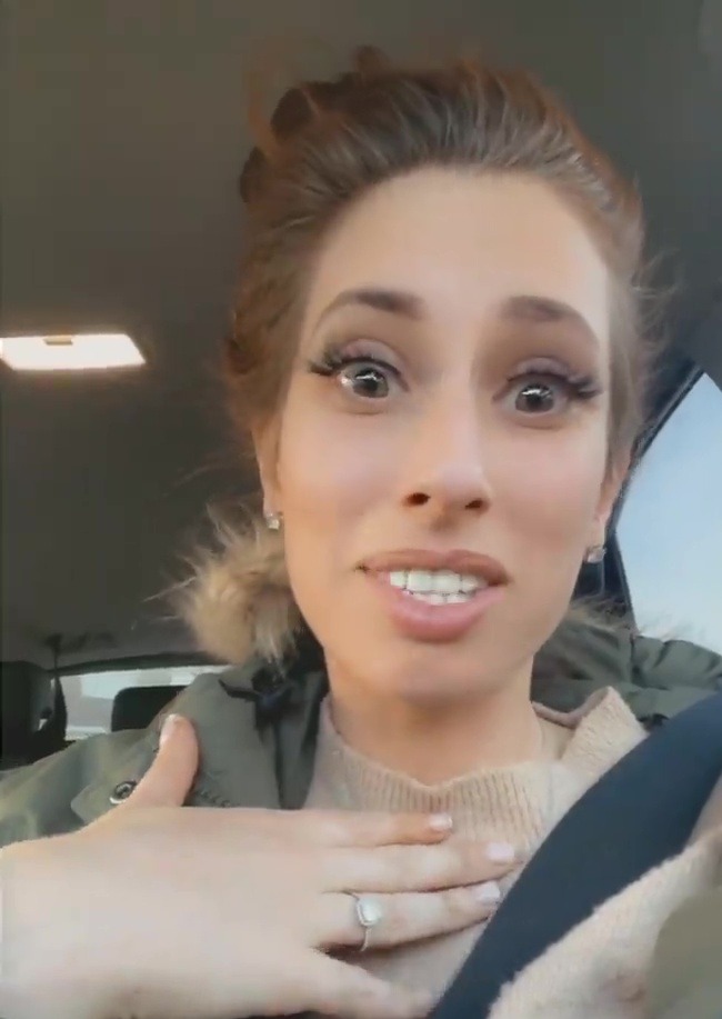 Stacey Solomon joked that she forgot to pick up her kids from school