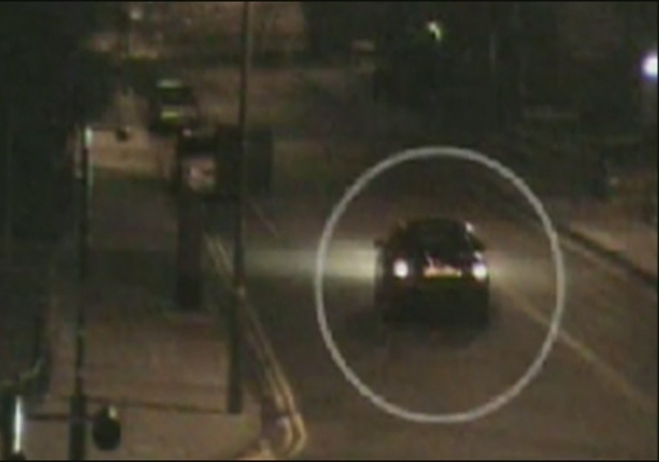 Police scoured CCTV and captured a suspicious car in the area