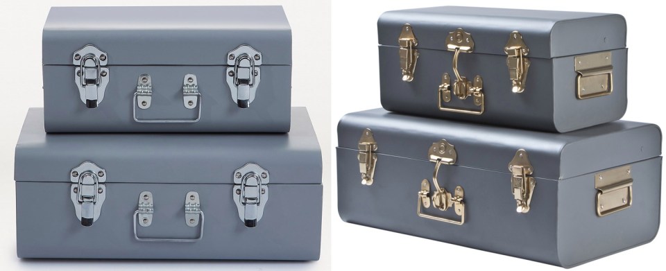 Stylish storage is in at the moment, so sort your clutter on a budget with Asda's suitcases, left