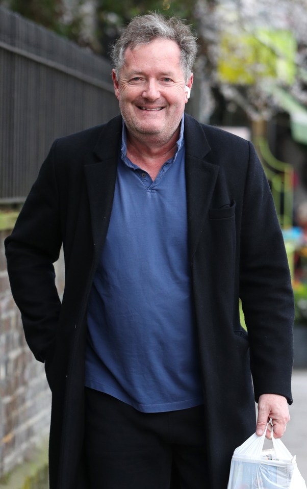 Piers Morgan seen outside his home after quitting Good Morning Britain