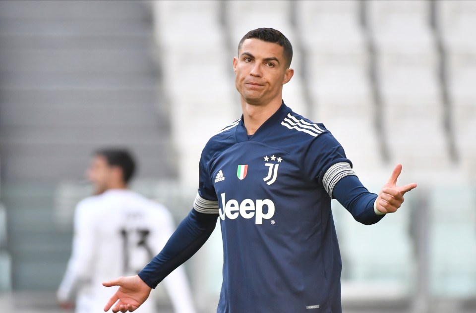 Ronaldo cut a forlorn figure as Juve's title hopes were dented