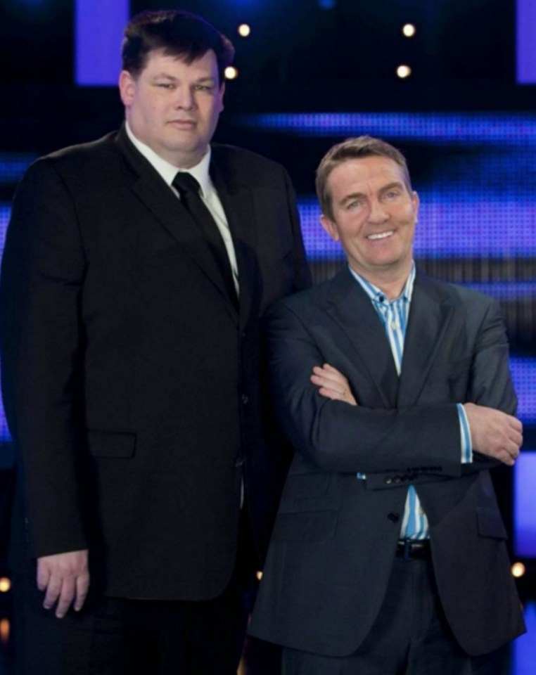 Mark with The Chase host Bradley Walsh