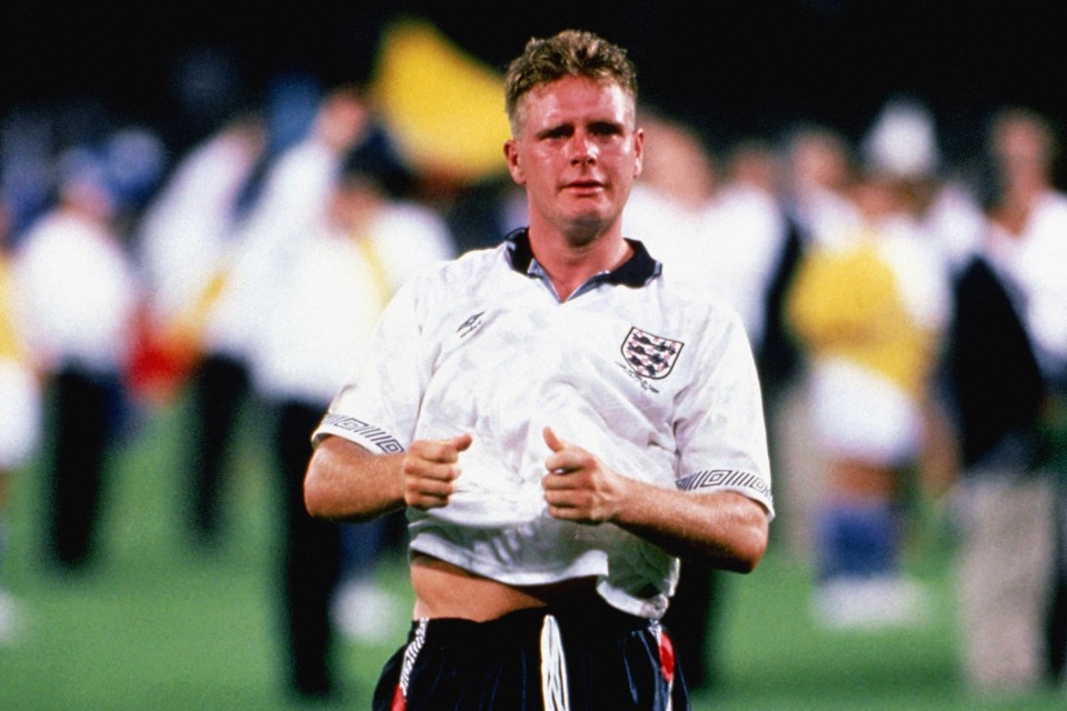 Paul Gascoigne made a tearful exit from Italy back in 1990