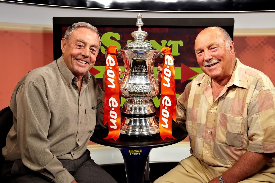 St John with Jimmy Greaves on the Saint and Greavsie show