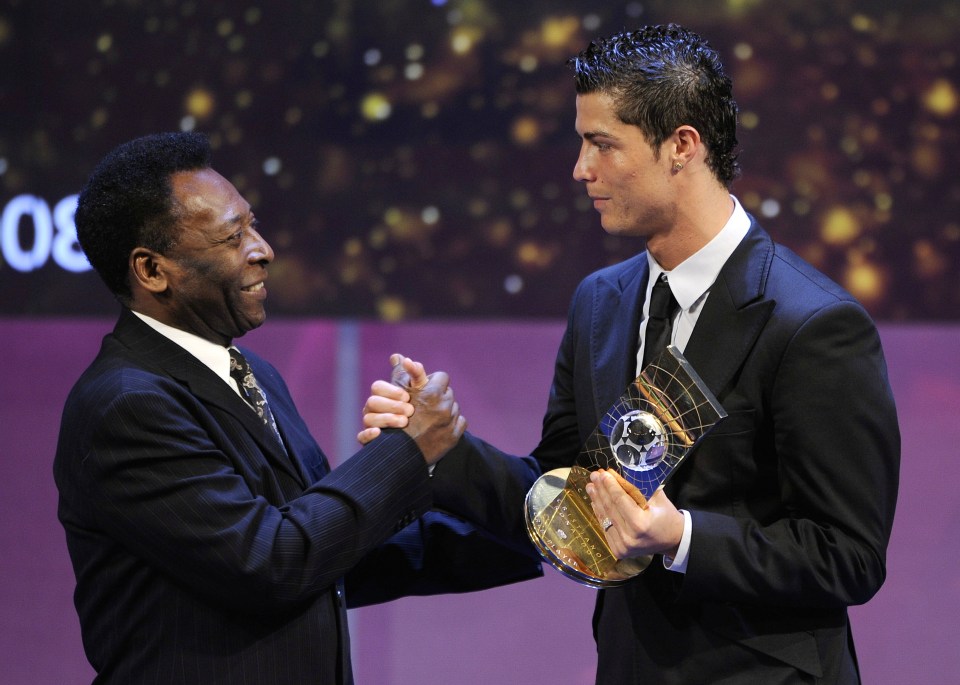 CR7 shares a lot of respect with Brazilian legend Pele