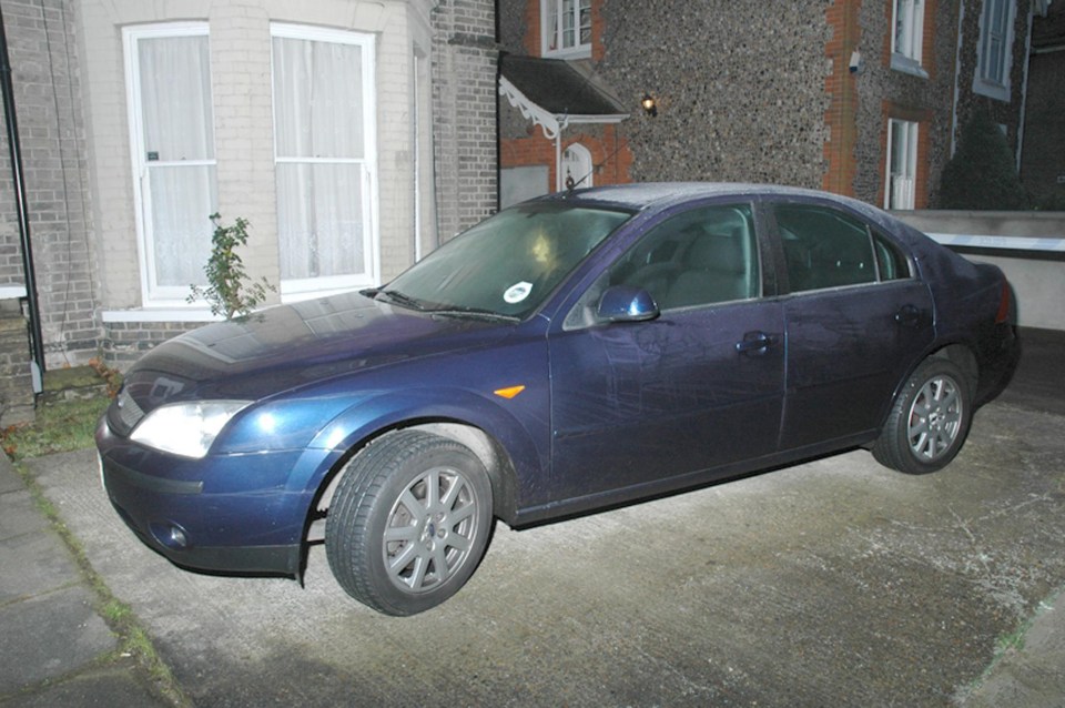 The Mondeo car belonging to Steve Wright