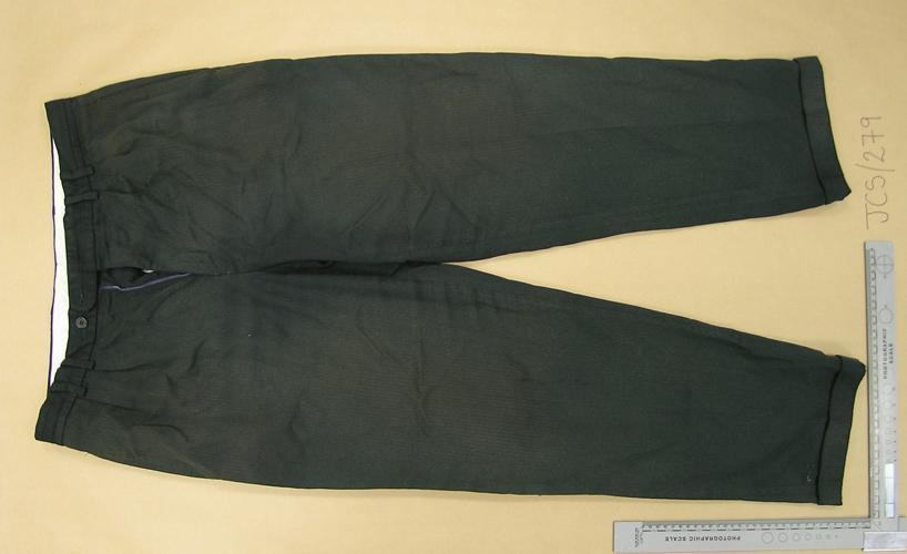 A pair of Wright's trousers were also seized by police