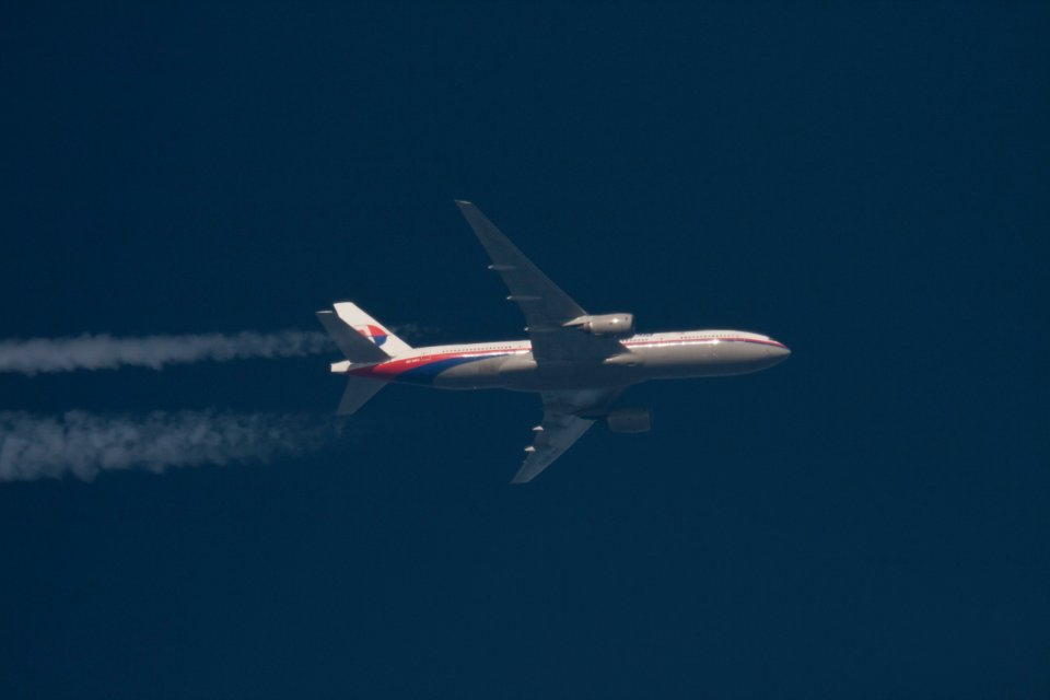 The Malaysian Airlines Boeing 777 seen on an earlier flight a month before it vanished