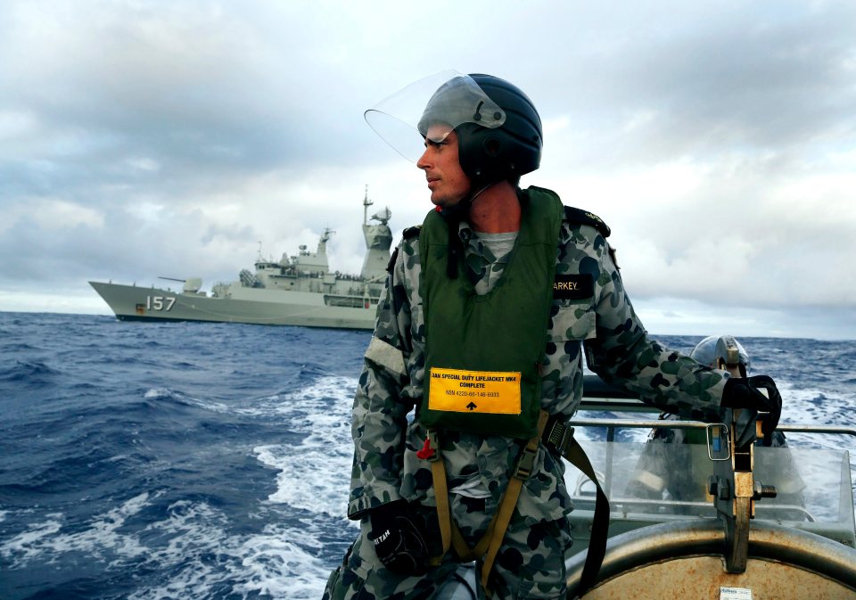 Australian search teams scour the ocean for signs of MH370 in 2014