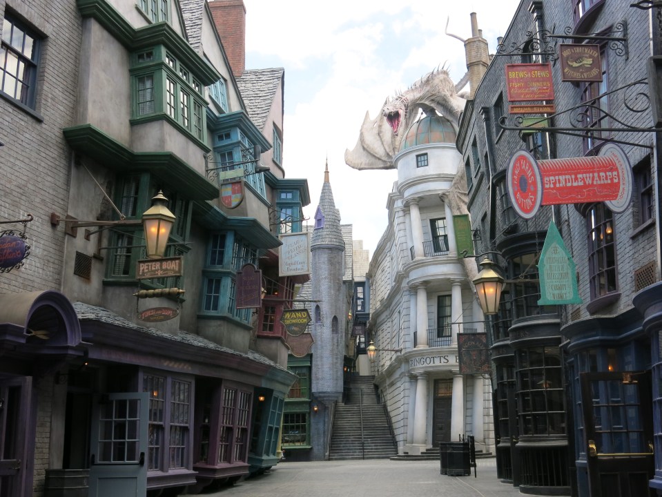 Various locations inspired and were used to created Diagon Alley