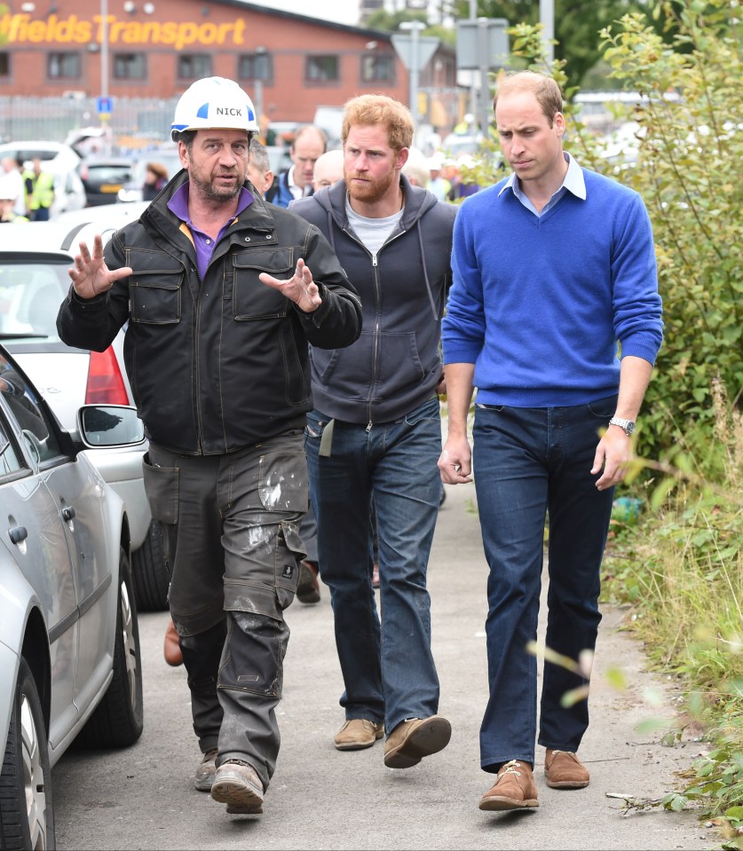 Princes William and Harry joined the team in 2015