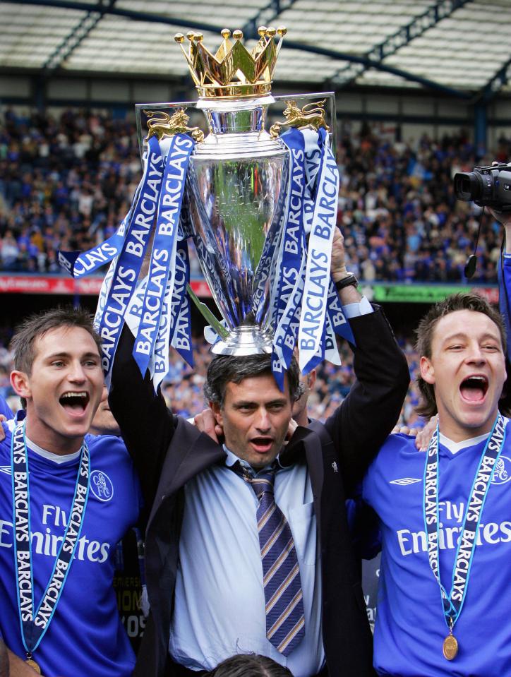 Jose Mourinho led Chelsea to their first Premier League title in his debut season at Stamford Bridge