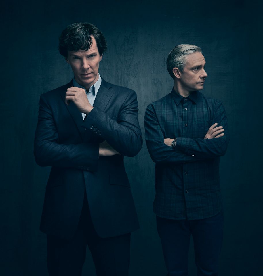 Martin with co-star Benedict Cumberbatch