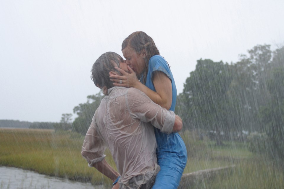 Ryan Gosling and Rachel McAdams in The Notebook