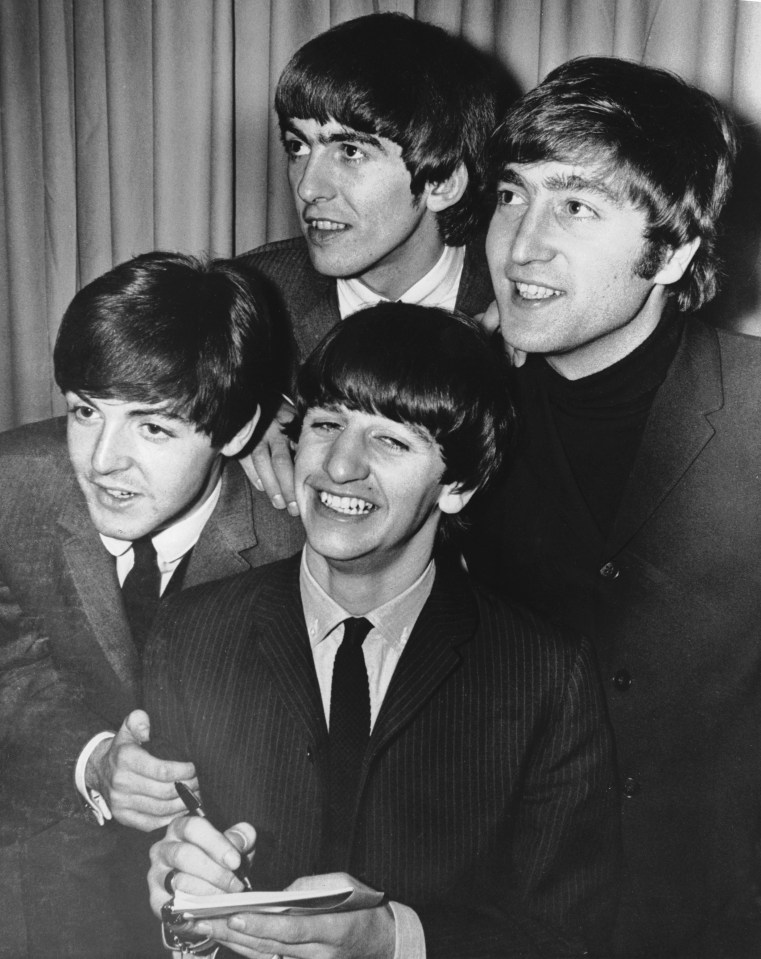 George, John, Paul and Ringo would take turns to sign stuff for fans