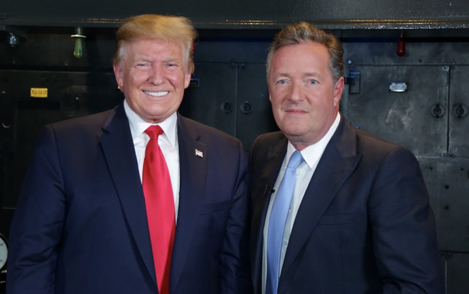 Piers secured Donald Trump's first ever UK TV interview