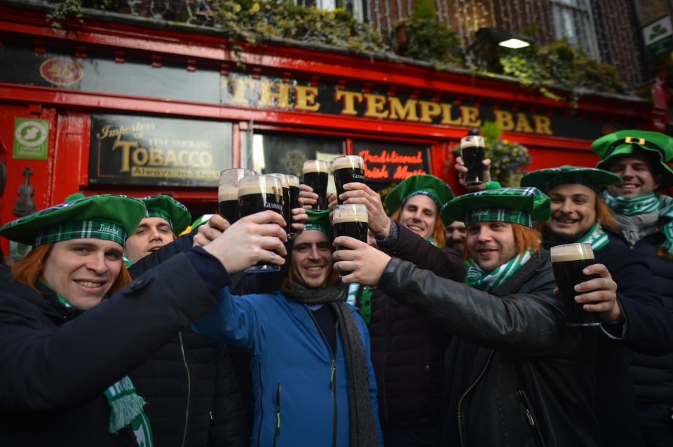 A fair few pints of the black stuff are usually sunk on the big day